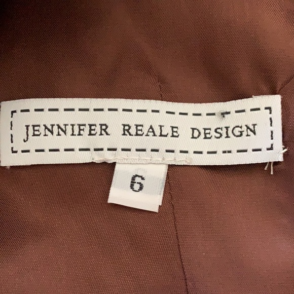 𝅺JENNIFER Reale Design Brown Plaid Tunic Mini Dress Boutique Designer 6 - Picture 16 of 16